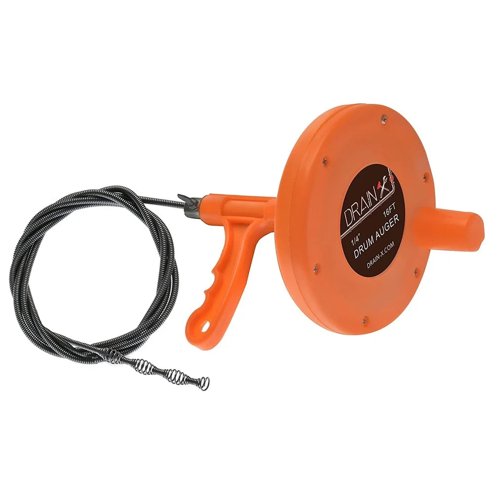 Flexible Steel Plumbing Snake Auger for Drain Clog Removal