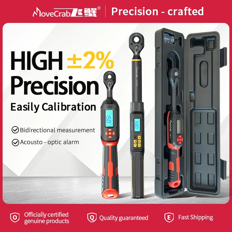 MoveCrab Digital Torque Wrench 1 To 340 Nm 2 Percent Alerts