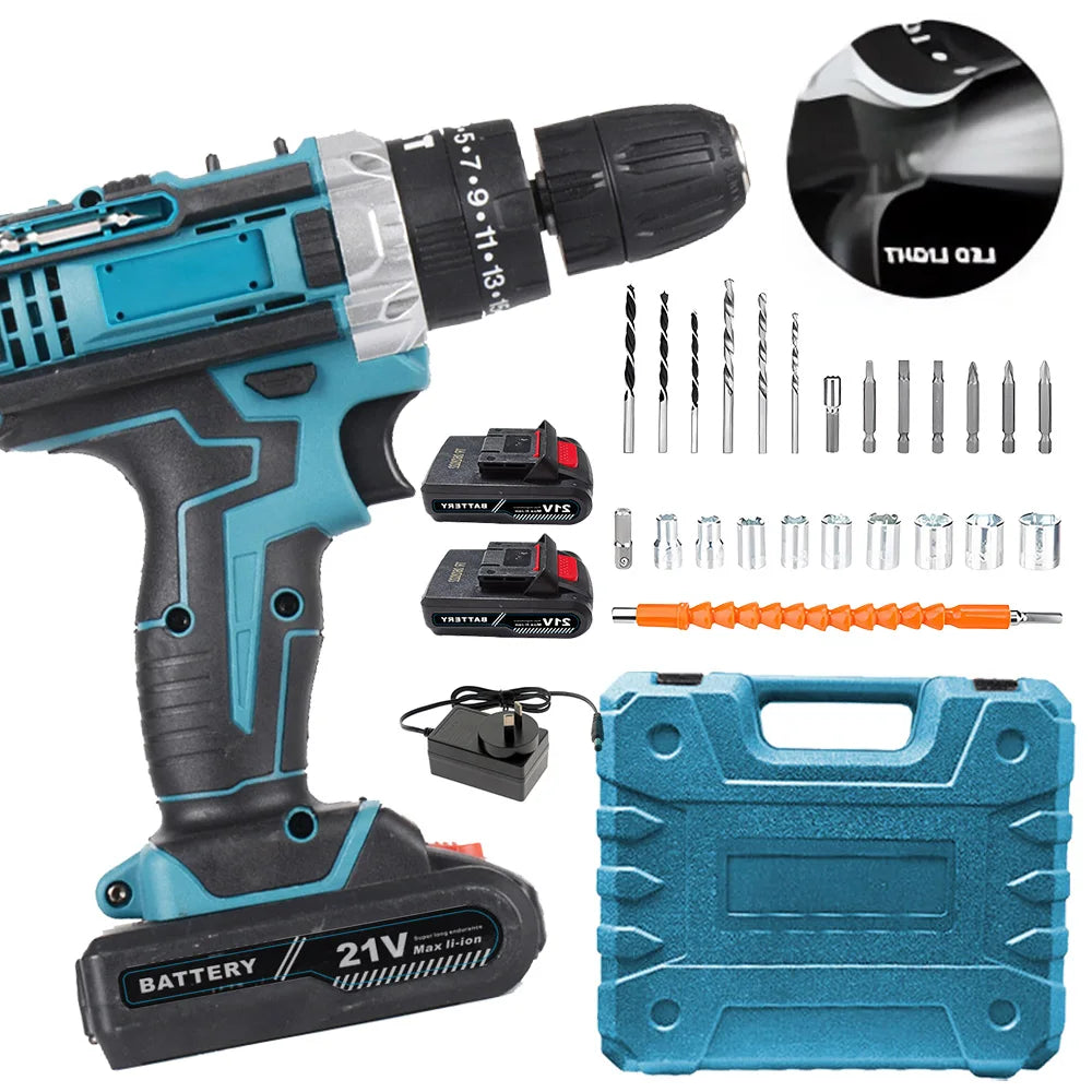 High Quality Lithium Ion Cordless Rechargeable Hand Drill