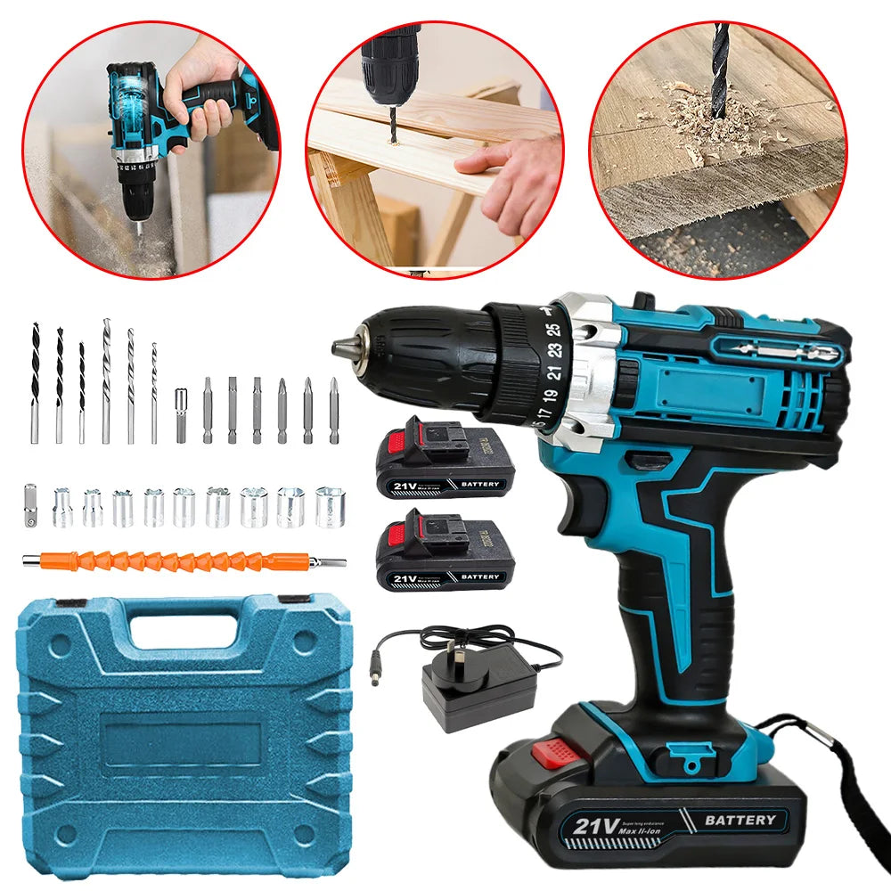 High Quality Lithium Ion Cordless Rechargeable Hand Drill