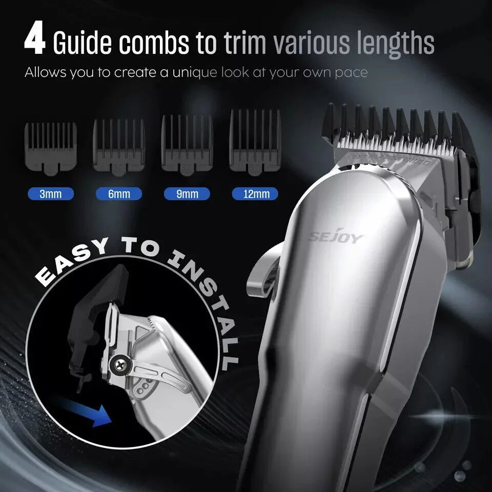 Sejoy Mens Hair Trimmer Multifunction Clippers Beard Shaver