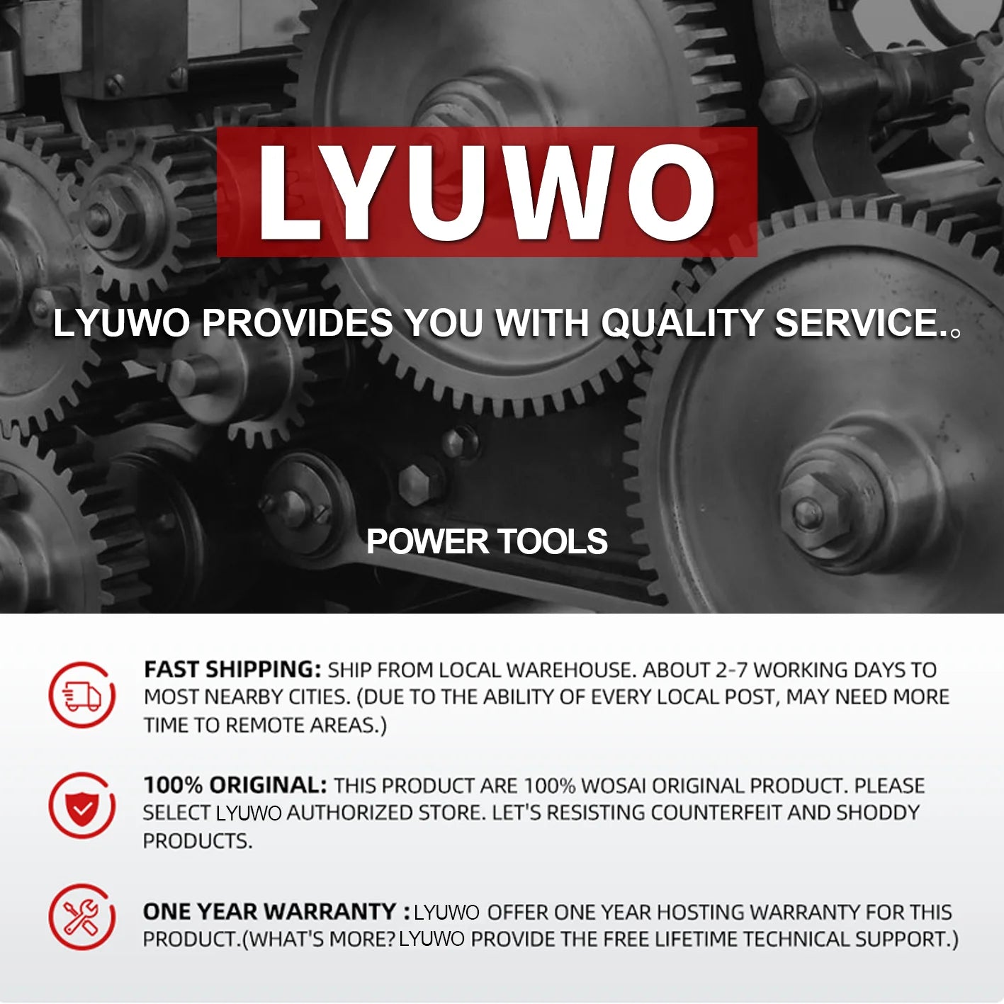 LYUWO Three Eighths Rechargeable Electric Ratchet Tool Set