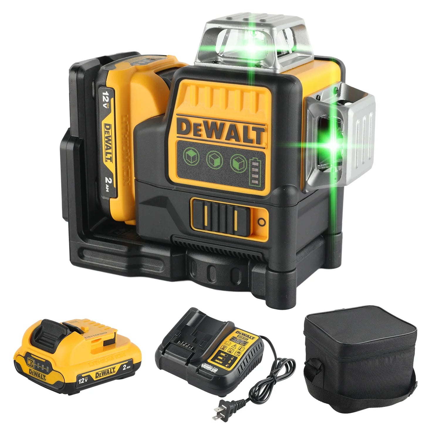 Dewalt DW089LG 12V 12 Line Laser Level 360 Outdoor Green