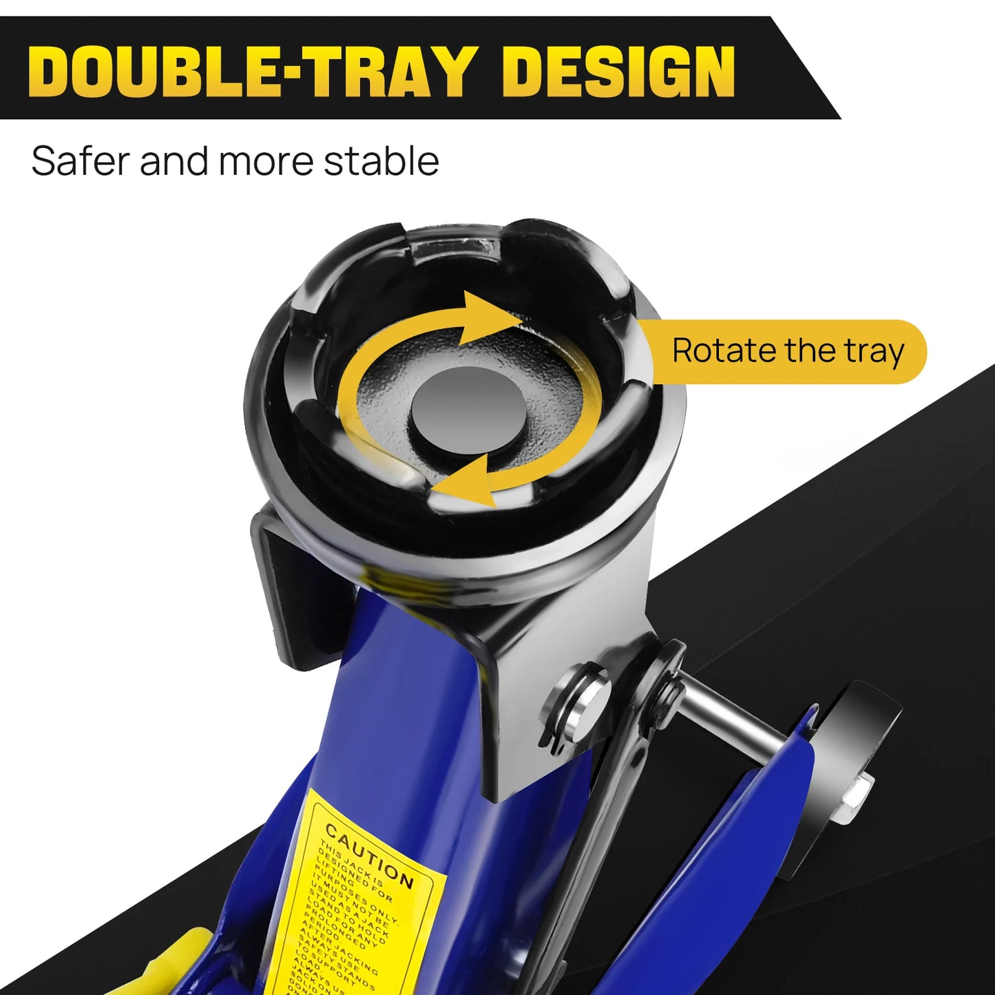 2 Ton Hydraulic Trolley Jack 360 Degree Wheels for Workshop