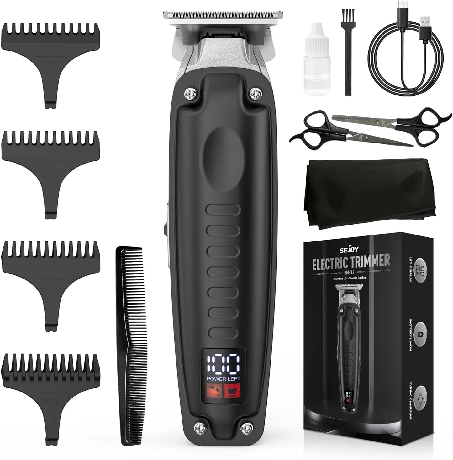 Sejoy Professional Hair Clippers Kit For Men Cordless