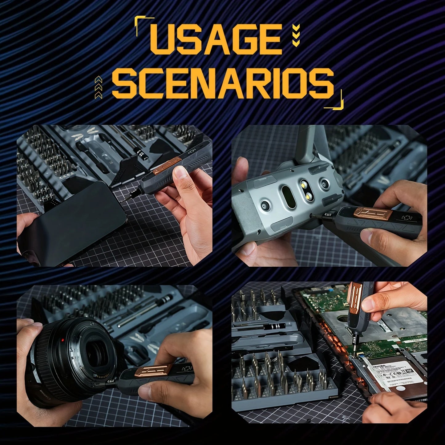180 In 1 Screwdriver Set Magnetic Bits For iPhone Repair