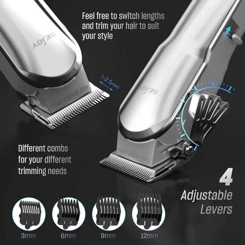 Sejoy Mens Hair Trimmer Multifunction Clippers Beard Shaver