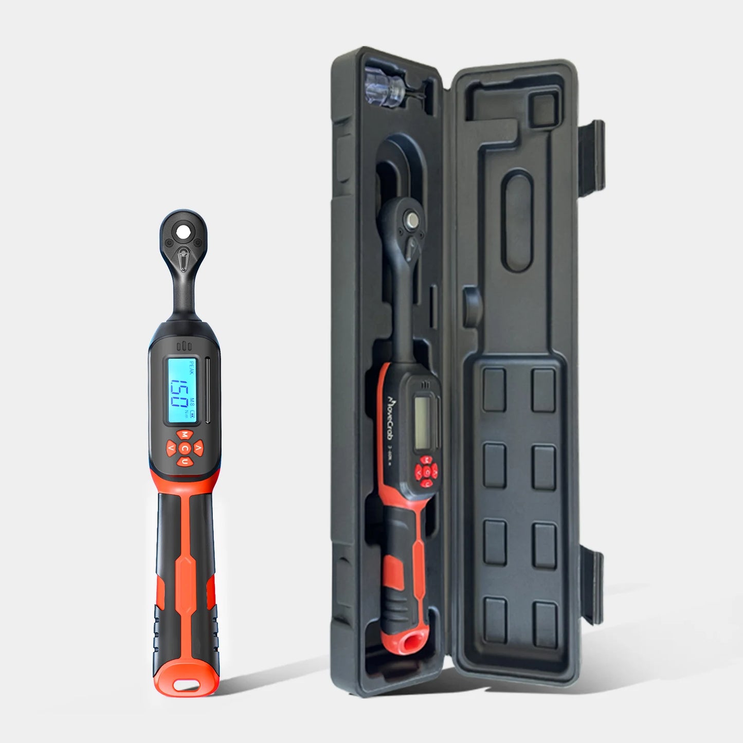 MoveCrab Digital Torque Wrench 1-340 Nm LED Buzzer Alerts