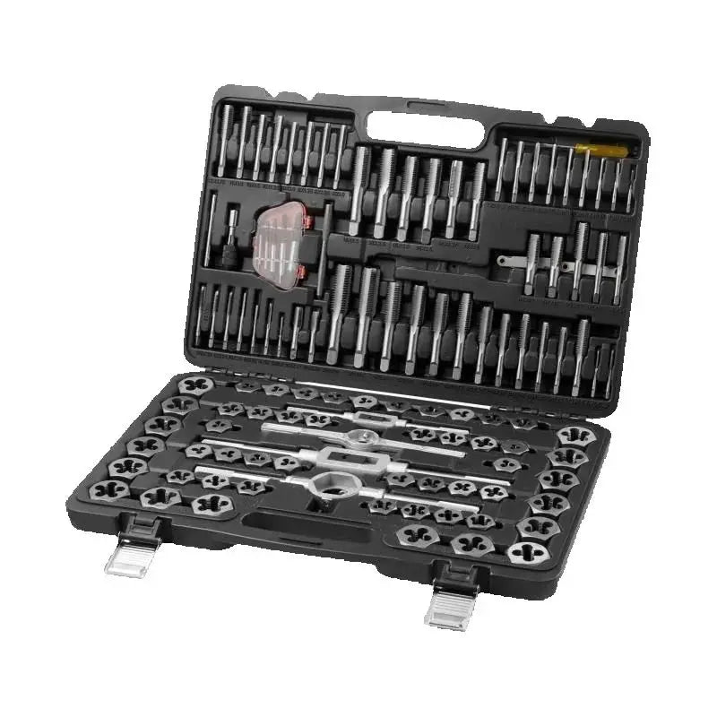 SucceBuy 116 Piece Tap and Die Set Metric SAE Bearing Steel